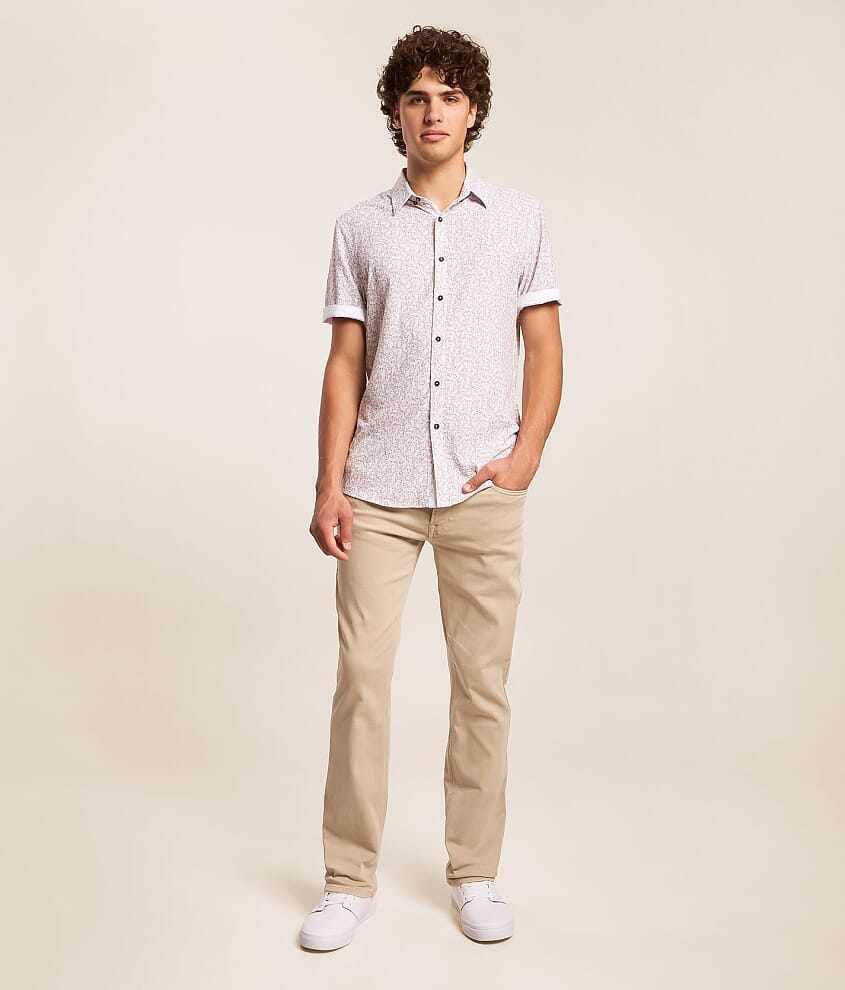 シン　ブッファロー Buffalo Six Straight Stretch Jean - Men's Jeans in Sand | Buckle