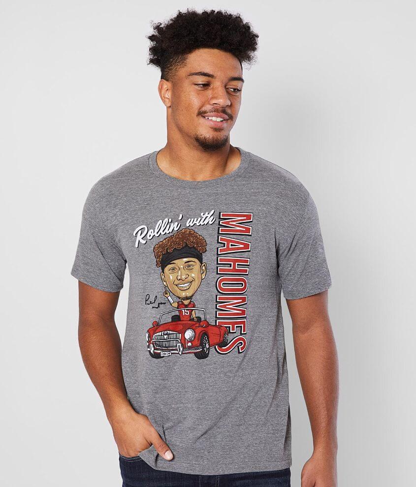 Charlie Hustle Rollin&apos; With Mahomes T-Shirt front view