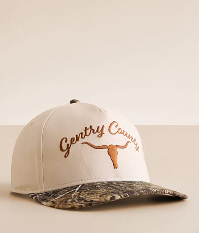 Gentry County Camo Trucker Hat front view