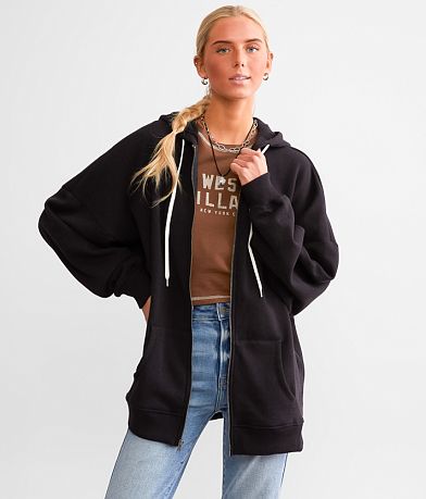 BKE Drop Shoulder Hoodie - One Size front view