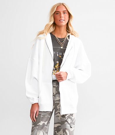 BKE Drop Shoulder Hoodie - One Size front view