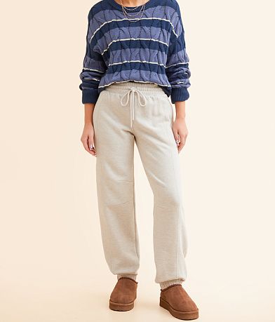 Gilded Intent Barrel Knit Sweatpant front view