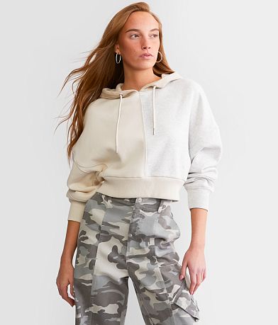 FITZ + EDDI Cropped Color Block Hooded Sweatshirt FULL_RIGHT_SIDE
