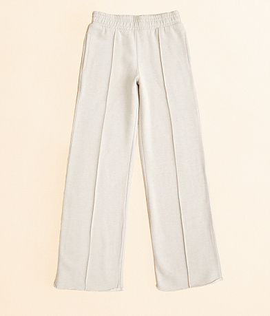 Gilded Intent Girls - Heathered Wide Leg Pant front view