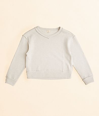 Gilded Intent Girls - Heathered Pullover front view