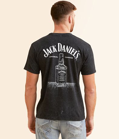 Jack Daniel's Old No. 7 Label Men's Black T-Shirt