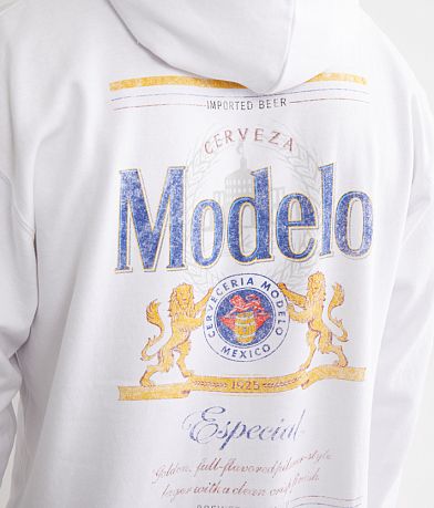 Changes Modelo&#174; Vintage Label Hooded Sweatshirt BACK