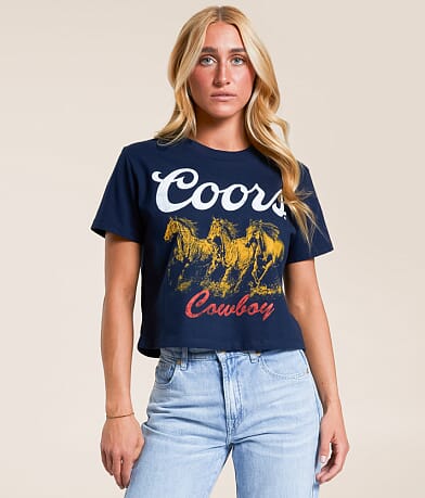 Changes Coors® Cowboy Cropped T-Shirt front view