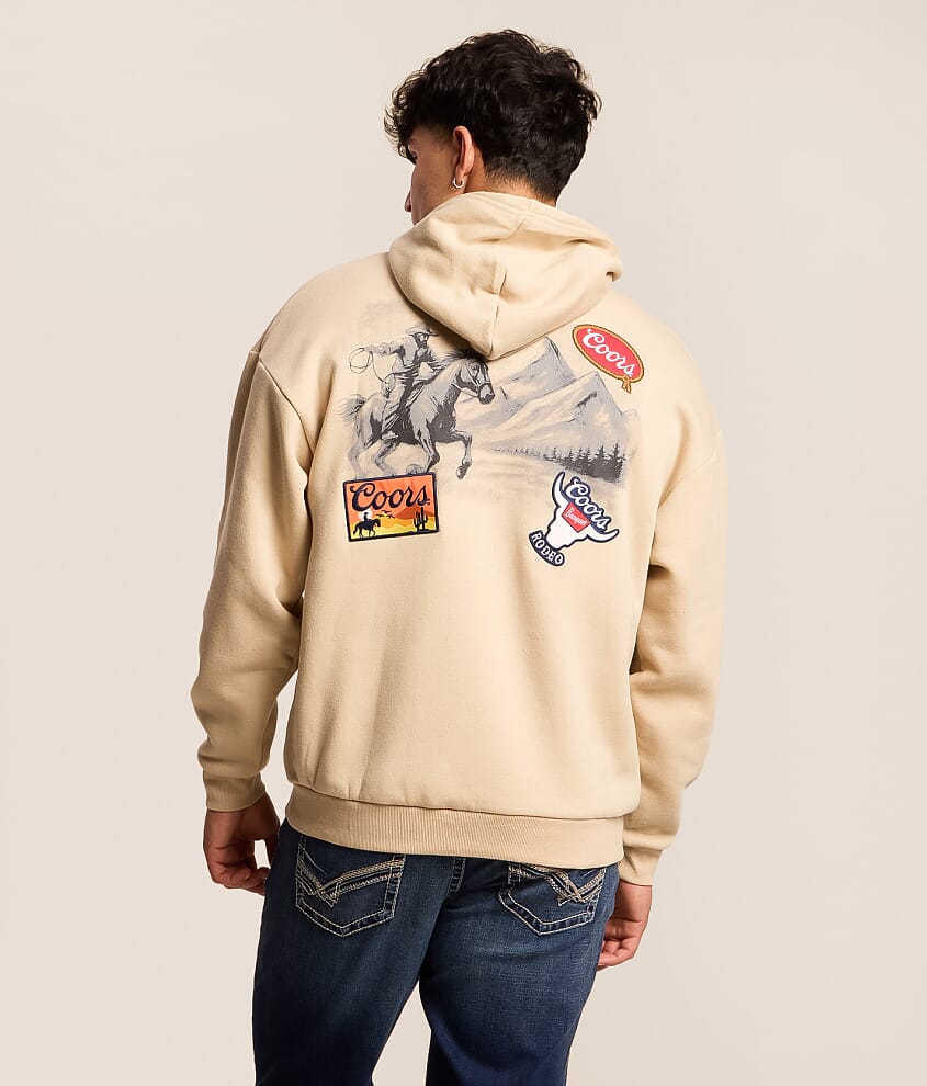 Coors Cowboy Patches Hooded Sweatshirt