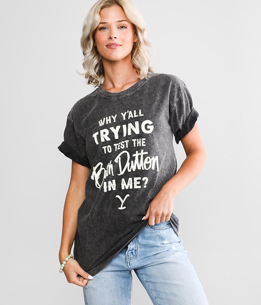 Yellowstone Beth Dutton T-Shirt - Women's T-Shirts in Black | Buckle