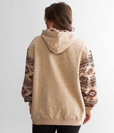 Yellowstone&#8482; Aztec Print Hooded Sweatshirt back view