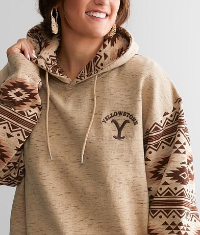 Yellowstone&#8482; Aztec Print Hooded Sweatshirt misc detail 1 view