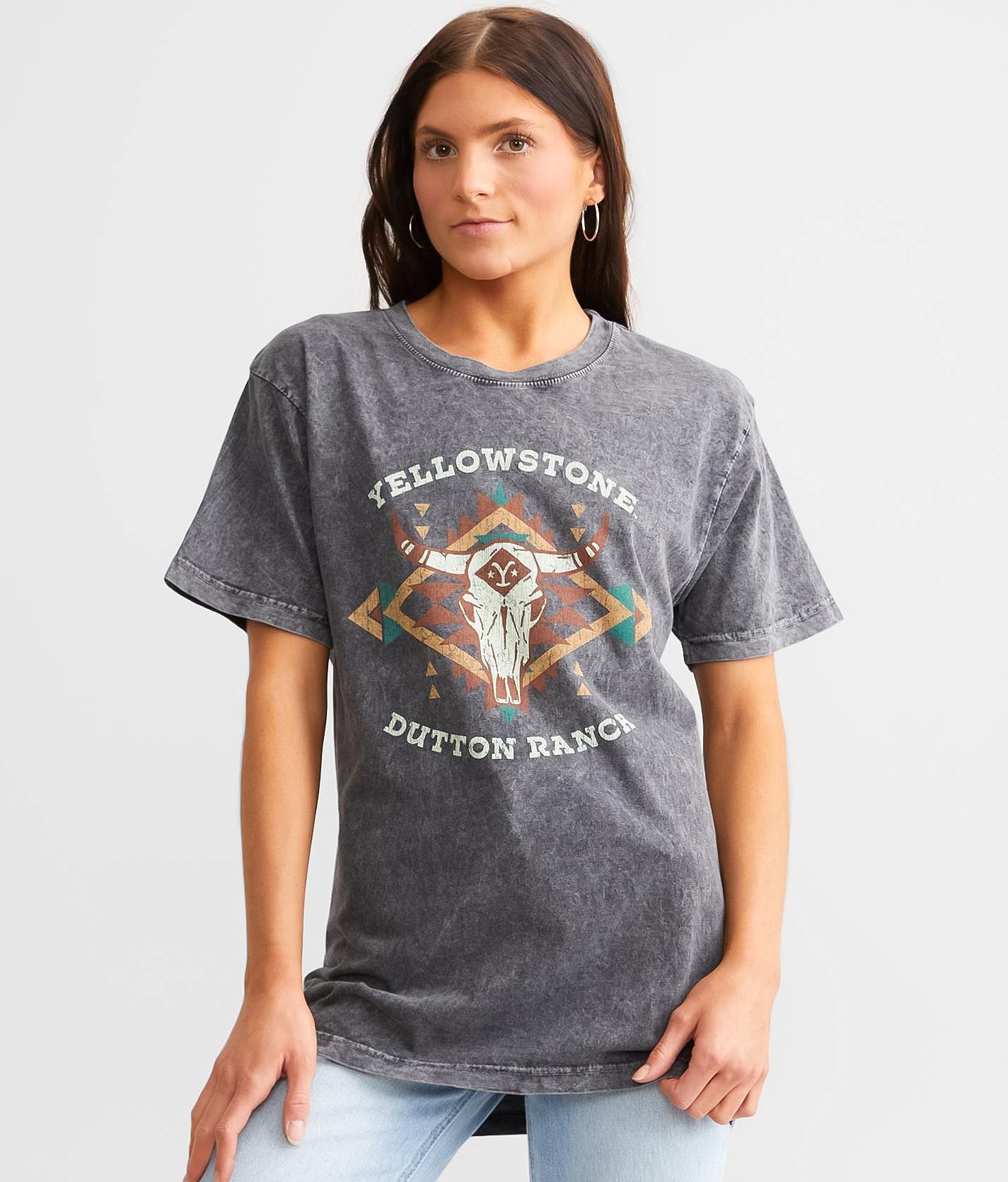 Yellowstone Women's BuckleShirt Muscle Tank - Casual Graphic Tee, Printed In USA
