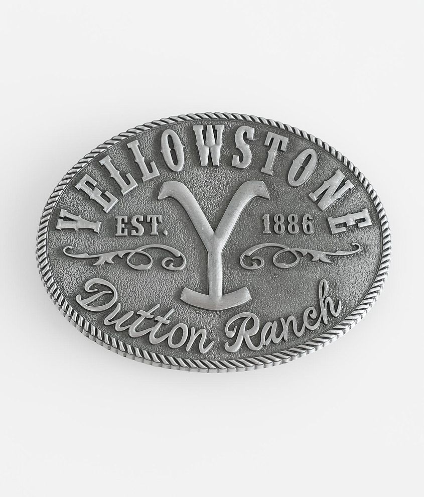Yellowstone&#8482; Dutton Ranch Belt Buckle front view