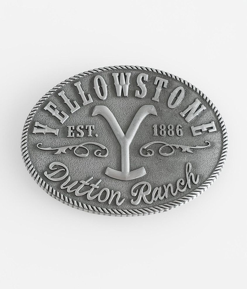 Yellowstone Dutton Ranch Silver Belt Buckle