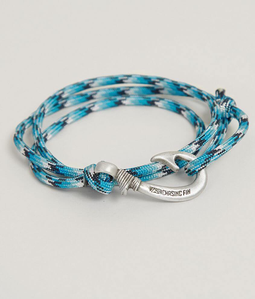 Chasing Fin Blue Snake Wrap Bracelet front view