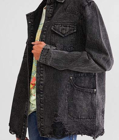 BKE Distressed Denim Jacket MISC_DETAIL_1