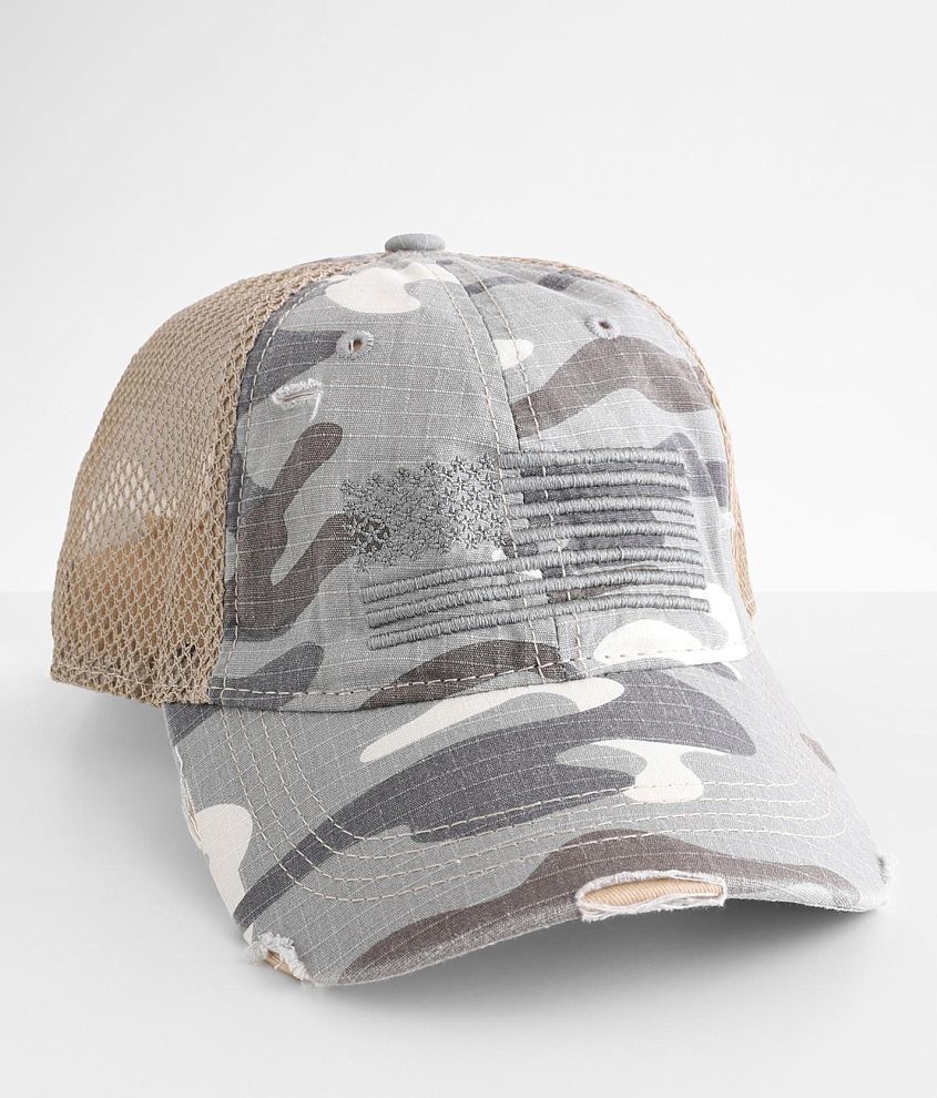C.C&#174; Camo Ripstop Baseball Hat front view
