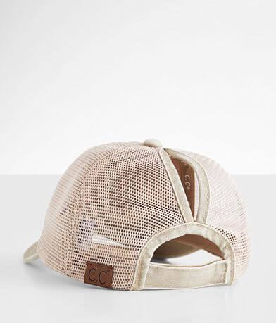 C.C&#174; Destructed Ponytail Trucker Hat misc detail 1 view