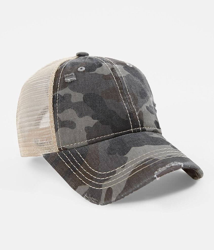 Grey cheap camo hat