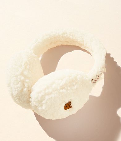 C.C® Embroidered Sherpa Earmuffs front view