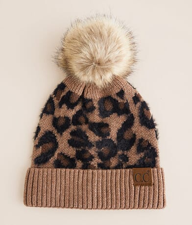 C.C® Leopard Beanie front view