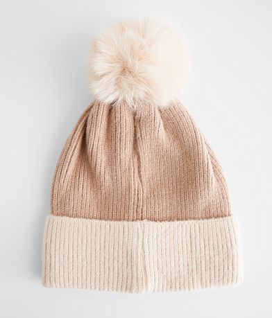 C.C&#174; Faux Fur Pom Beanie misc detail 1 view