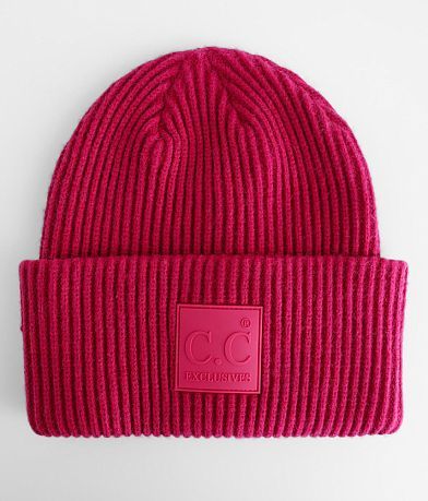 C.C® Wide Ribbed Beanie front view