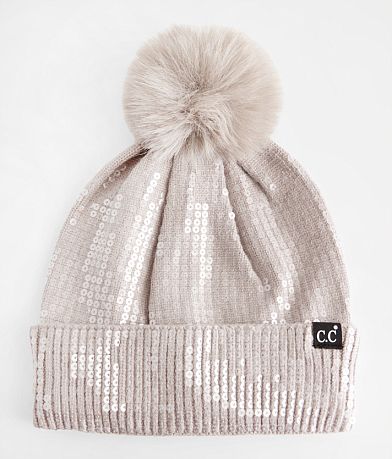 C.C® Sequin Beanie front view