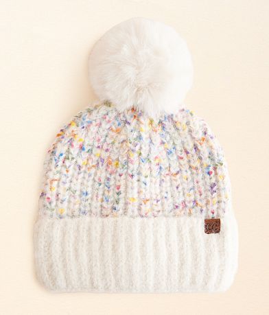 C.C® Confetti Pom Beanie front view