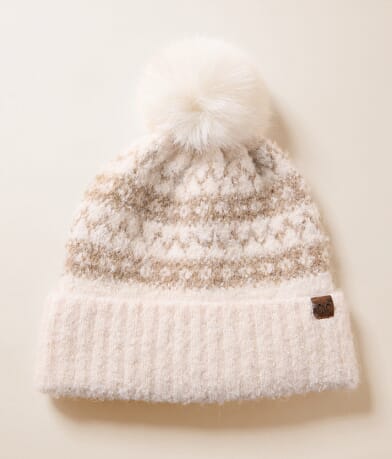 C.C® Ribbed Trim Beanie front view