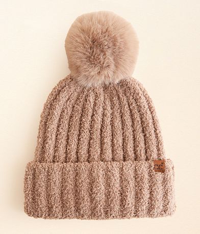 C.C® Chenille Pom Beanie front view