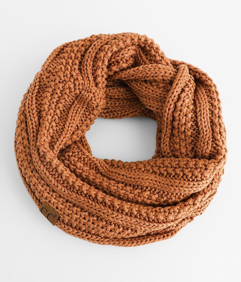 C.C&#174; Ribbed Infinity Scarf front view