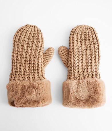 C.C® Chunky Knit Mittens front view