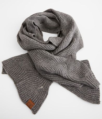 C.C&#174; Sequin Ribbed Scarf misc detail 1 view