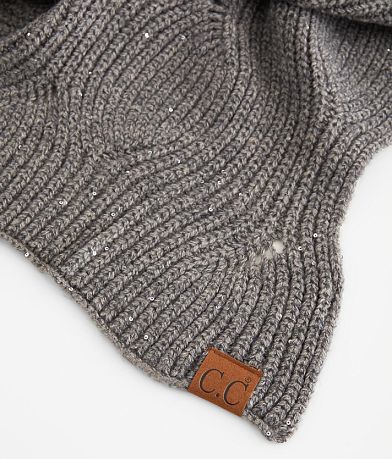 C.C&#174; Sequin Ribbed Scarf misc detail 2 view