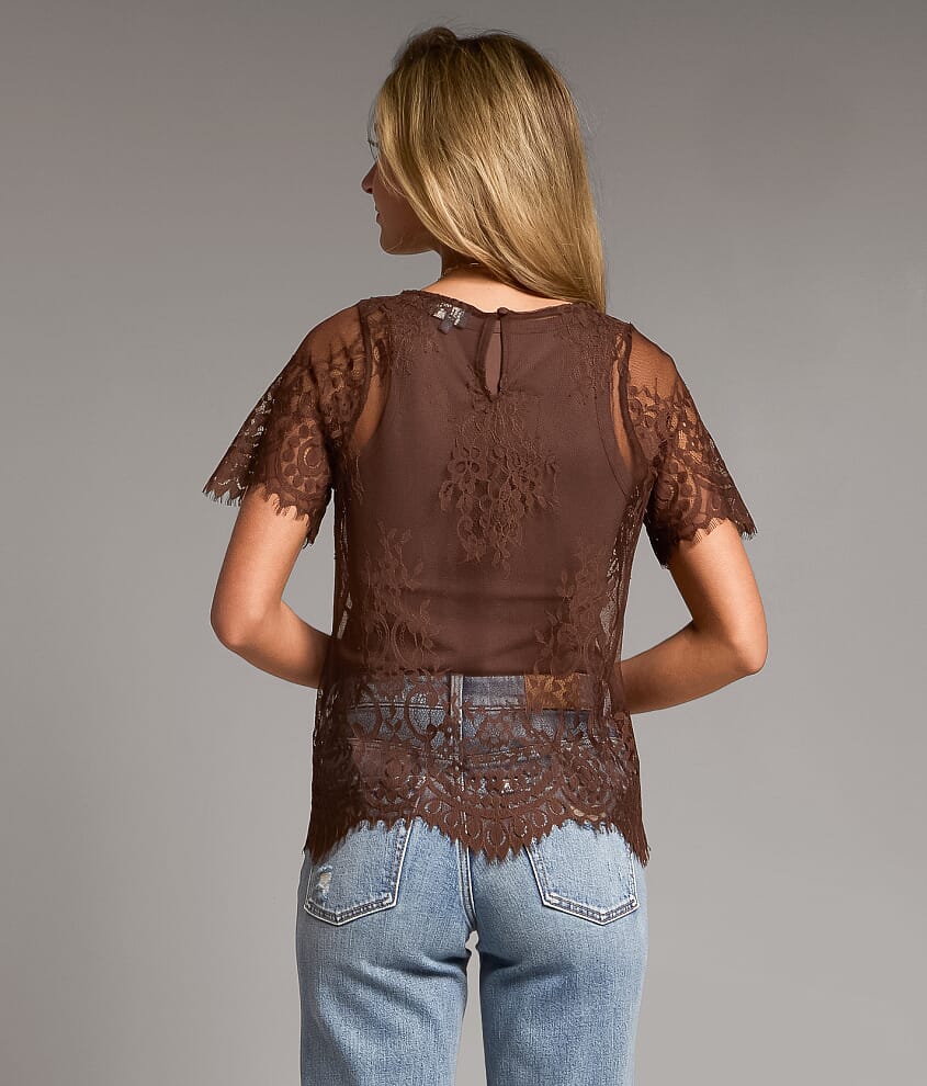 Eyelash Lace Top