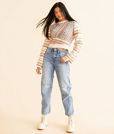Gilded Intent Destructed Mixed Print Sweater MISC_DETAIL_2