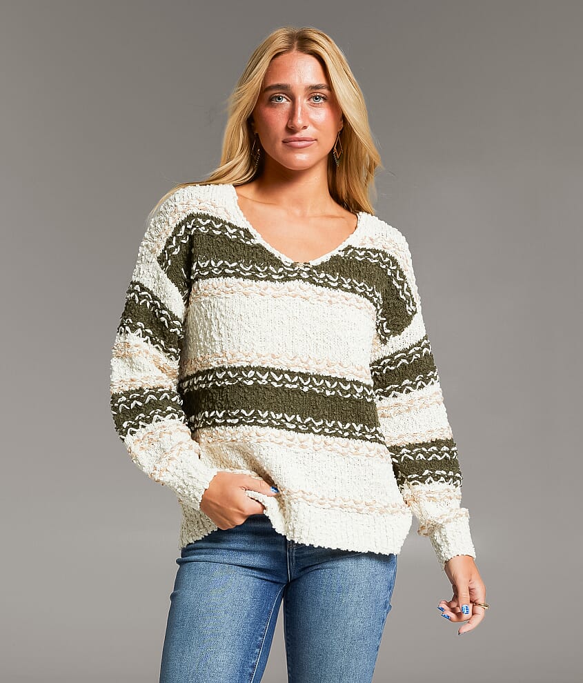 Striped Nubby Sweater - thumbnail 2