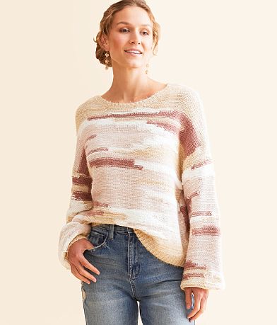 Chembery Eyelash Knit Sweater front view