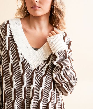 Gilded Intent Oversized Cable Tunic Sweater MISC_DETAIL_1