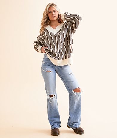 Gilded Intent Oversized Cable Tunic Sweater MISC_DETAIL_2