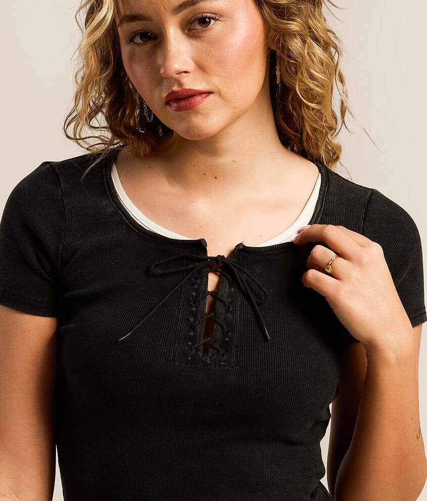 Lace-Up Top