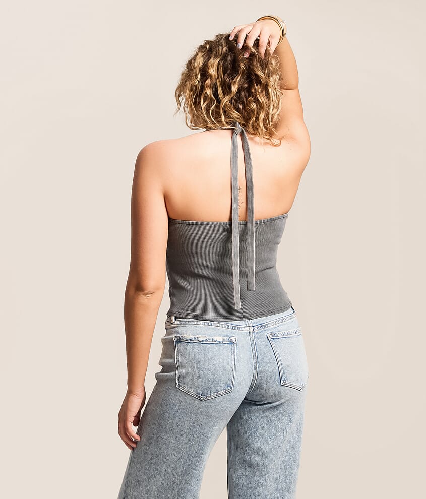 Hook &amp; Eye Halter Tank Top - thumbnail 2