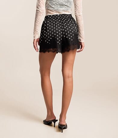 Polka Dot Satin Eyelash Lace Short thumbnail 4
