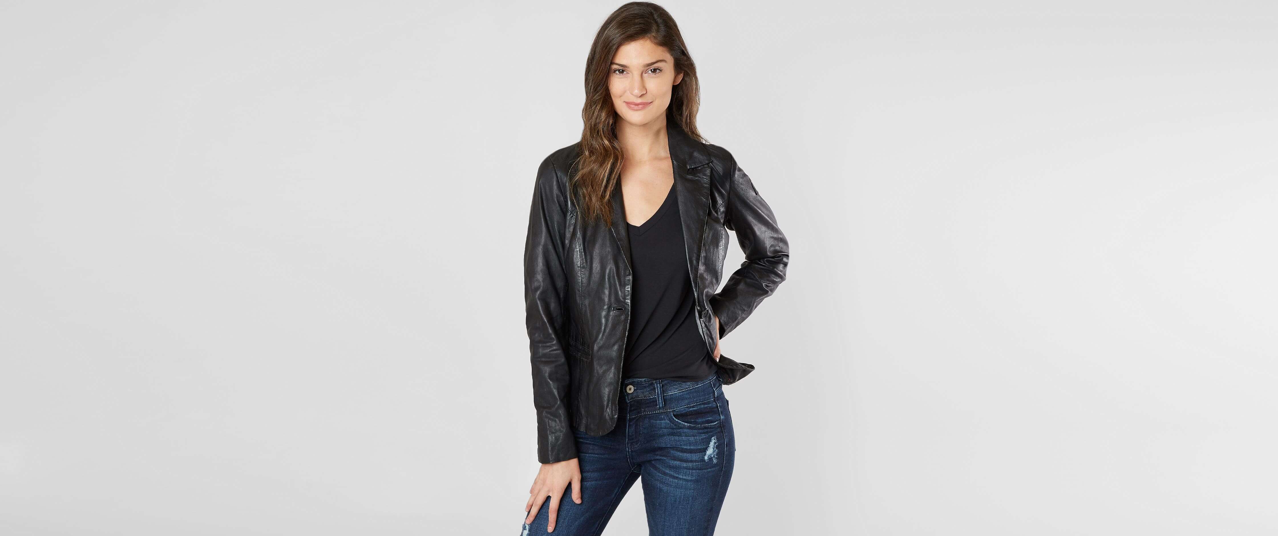 Image of Mauritius Leather Blazer