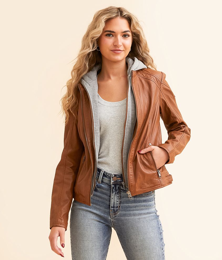 Mauritius Allice Leather Jacket front view