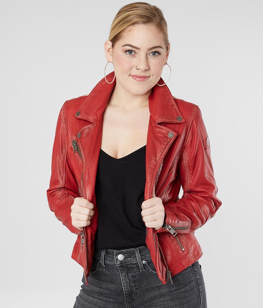 Mauritius Christy Leather Jacket front view