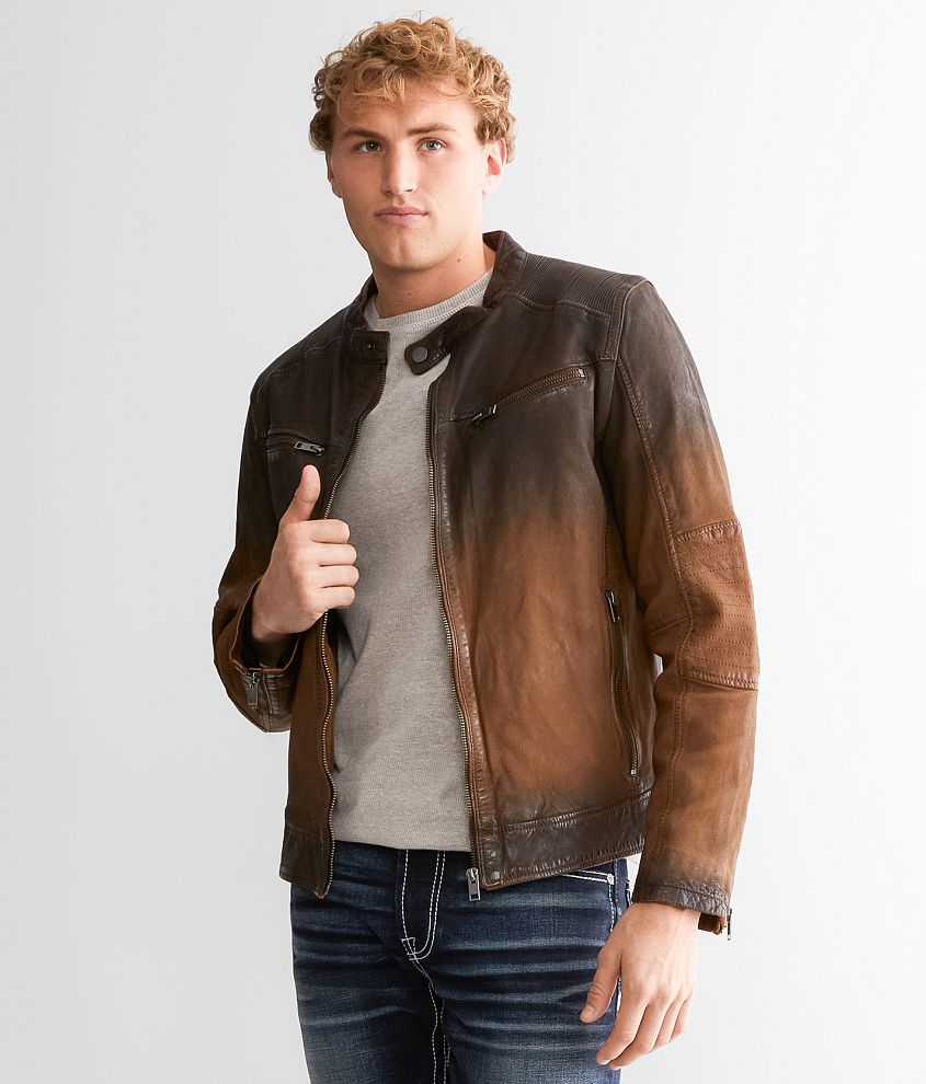 Outpost Makers Kayto Leather Jacket front view
