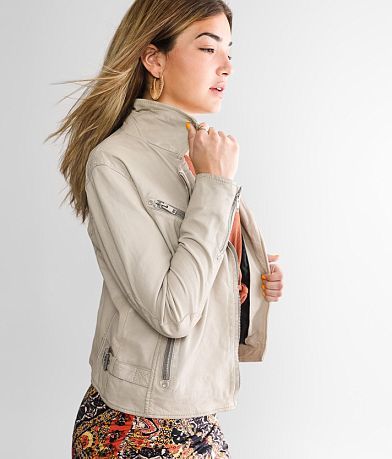 Mauritius Sofia Leather Jacket front view